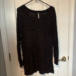 Free People black Knit Sweater